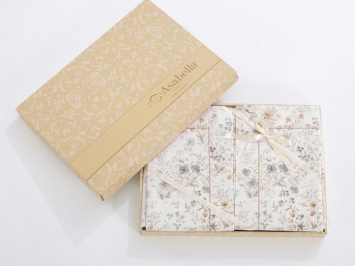 Комплект постельного белья Евро, сатин с лазерной печатью 2376-6