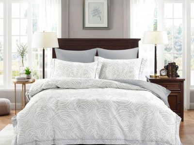 Комплект постельного белья Семейный, сатин с лазерной печатью 2377-7