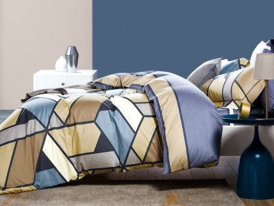 Постельное белье Asabella 1770-4S полуторное печатный сатин