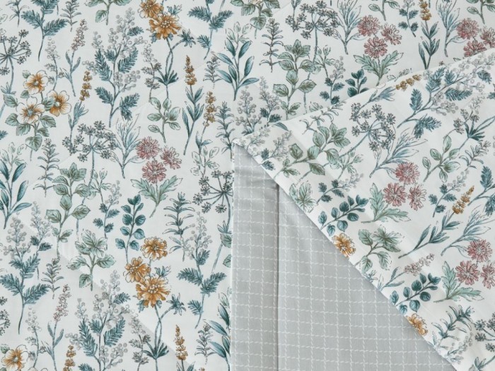 Комплект с летним одеялом полуторный из печатного сатина 160х220 см, 2223-OSPS