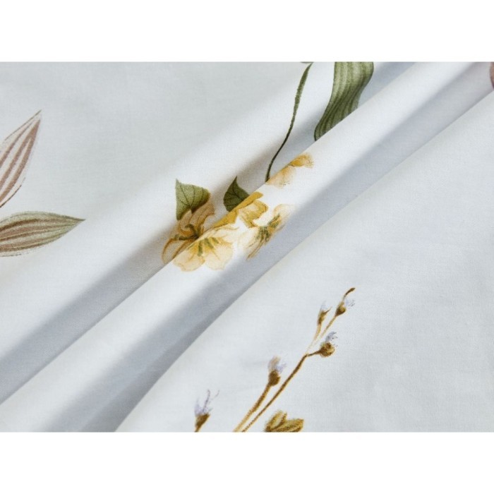 Комплект с летним одеялом полуторный из печатного сатина 160х220 см, 1868-OSPS