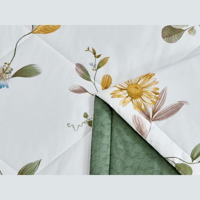 Комплект с летним одеялом полуторный из печатного сатина 160х220 см, 1868-OSPS