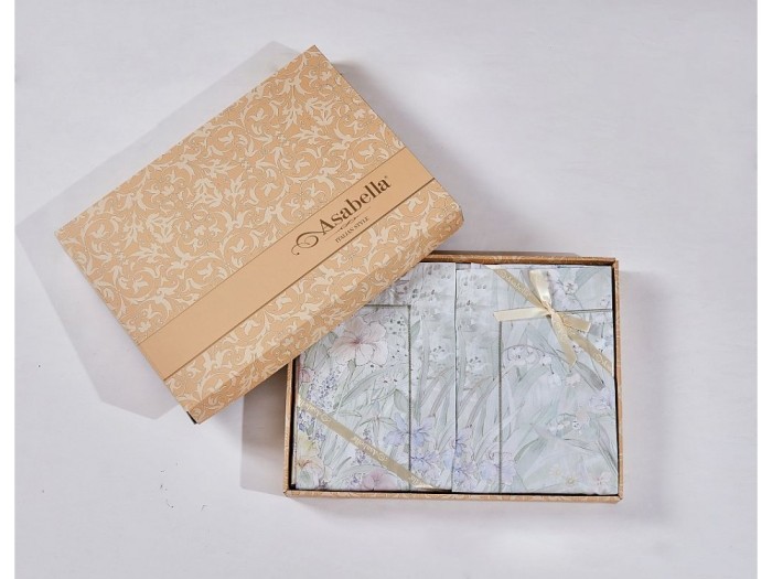 Комплект постельного белья Семейный, египетский хлопок Premium 2319-7