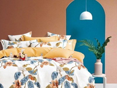 Постельное белье Asabella 1718-6 евро печатный сатин