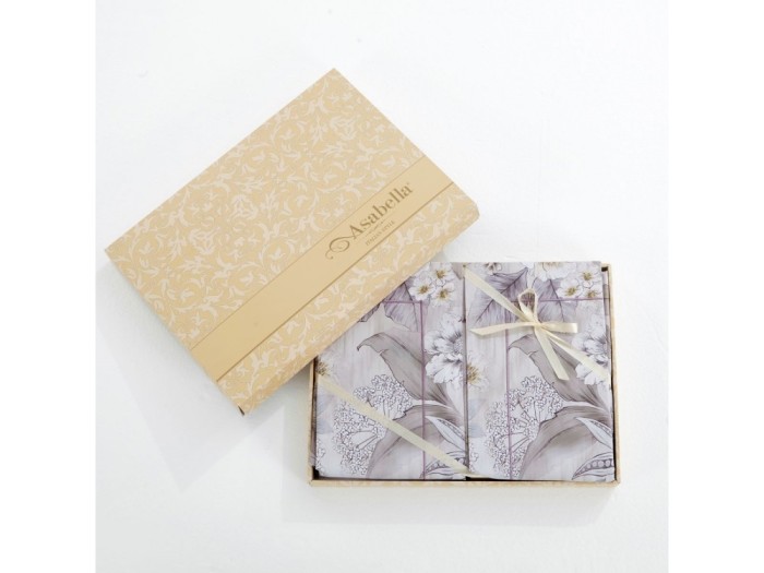 Комплект постельного белья Евро, сатин с лазерной печатью 2379-6