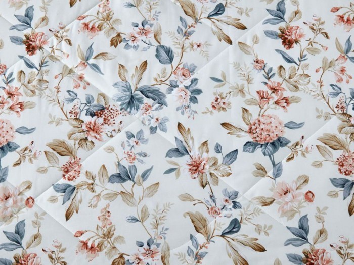 Комплект с летним одеялом евро м из печатного сатина 200х220 см, 2142-OMP