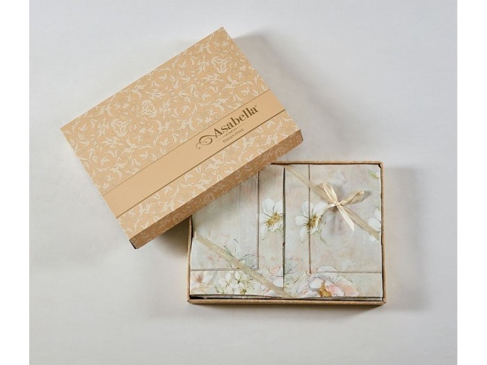 Постельное белье Asabella Евро, фланель-тенсел 2284-6