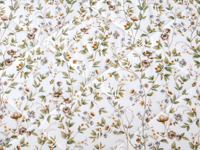 Комплект с летним одеялом cемейный из печатного сатина 160х220 см, 2143-2OSP