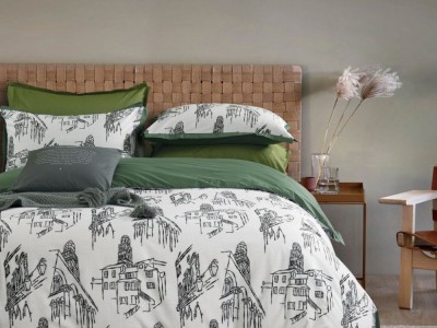 Постельное белье Asabella 1777-4S полуторное печатный сатин