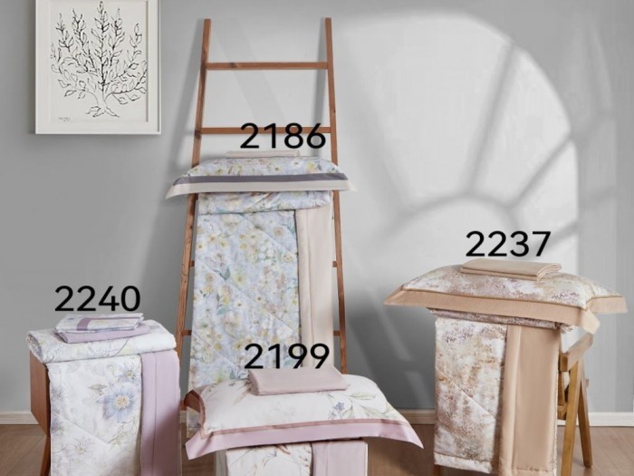 Комплект 1,5-спальный с летним одеялом из фланели-тенсел 160х220 см, 2237-OSPS