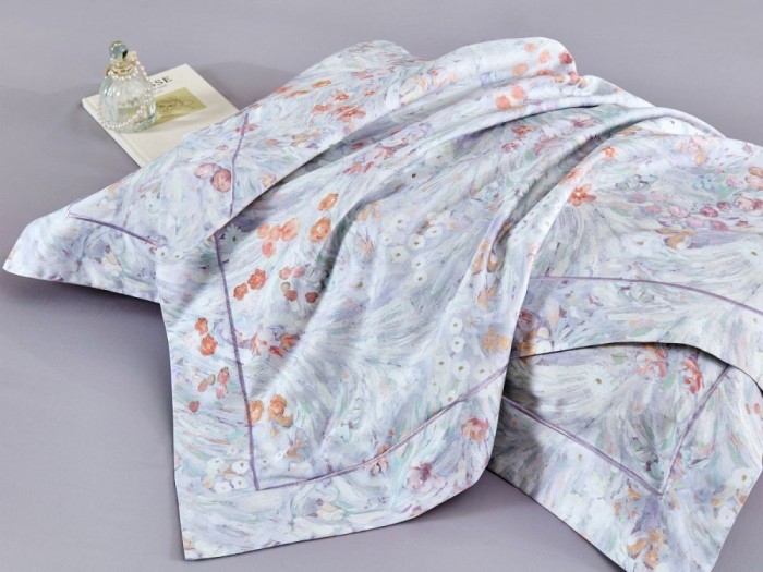 Комплект постельного белья Евро, египетский хлопок Premium 2389-6