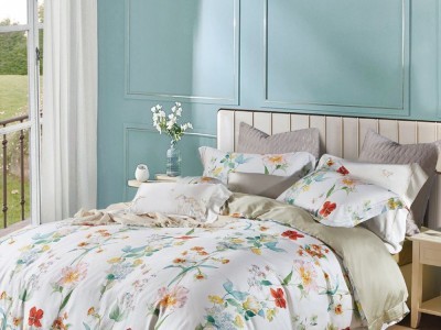 Постельное белье Asabella 1579-6 евро тенсел люкс-сатин