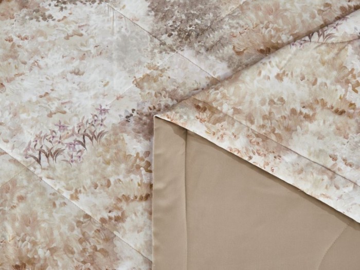 Комплект семейный с двумя летними летним одеялами из фланели-тенсел 160х220 см, 2237-2OSP