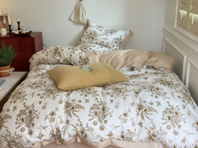 Постельное белье Asabella 1991-4S полуторное печатный сатин