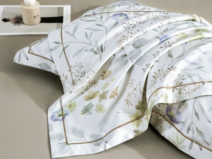 Постельное белье Asabella 1,5-спальный, египетский хлопок Premium 2181-4S