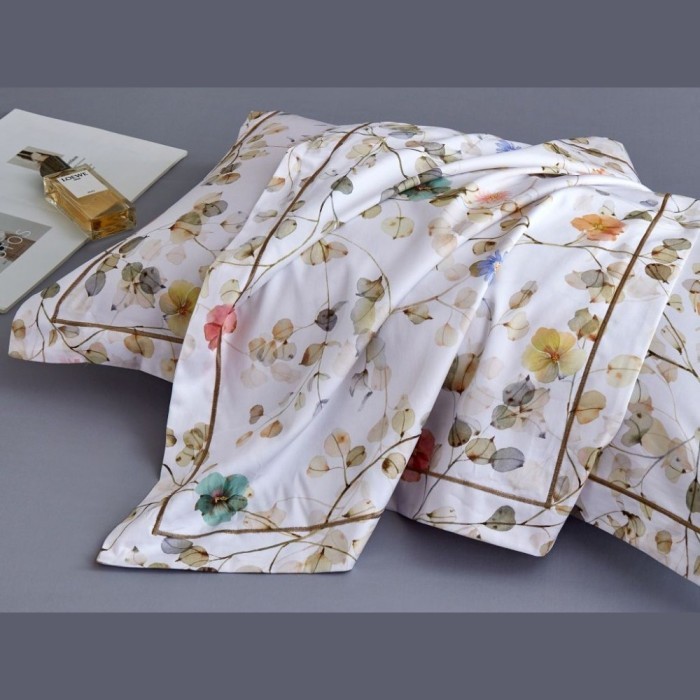 Комплект постельного белья Asabella 1,5-спальный, египетский хлопок Premium 2147-4S