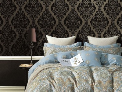 Постельное белье Asabella 1603-6/160 евро печатный сатин