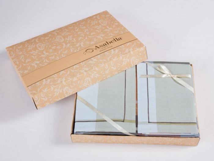 Постельное белье Asabella семейное, фланель 2096-7