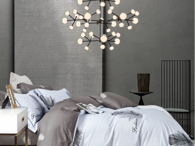 Постельное белье Asabella 1602-6 евро печатный сатин