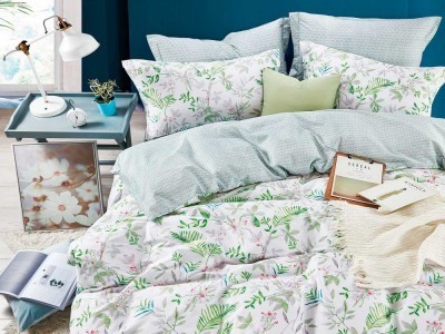 Постельное белье Asabella 1283-7 семейное печатный сатин