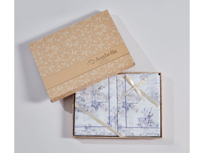 Постельное белье Asabella 2150-4S 1,5-спальный египетский хлопок Premium