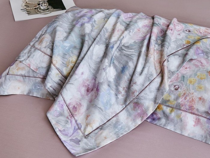 Постельное белье Asabella Евро, фланель-тенсел 2298-6