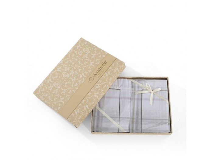 Комплект постельного белья Семейный, сатин с лазерной печатью 2336-7