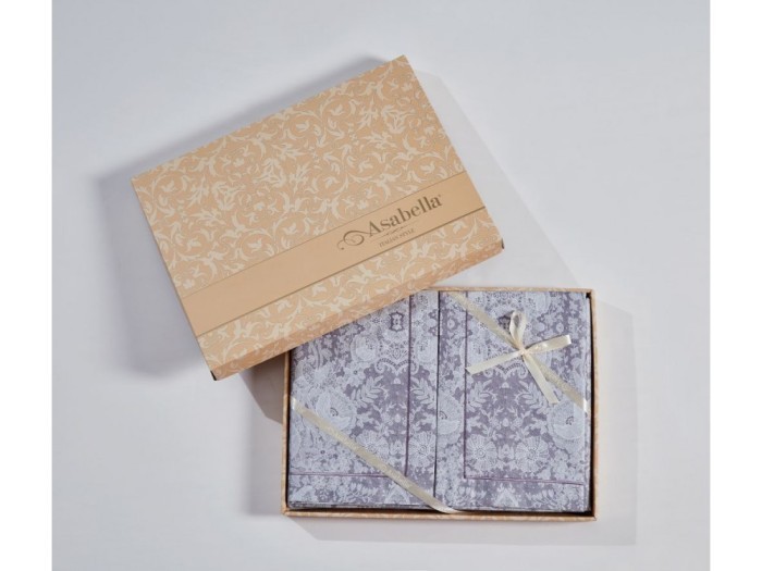 Постельное белье Asabella 2152-7 семейный египетский хлопок Premium