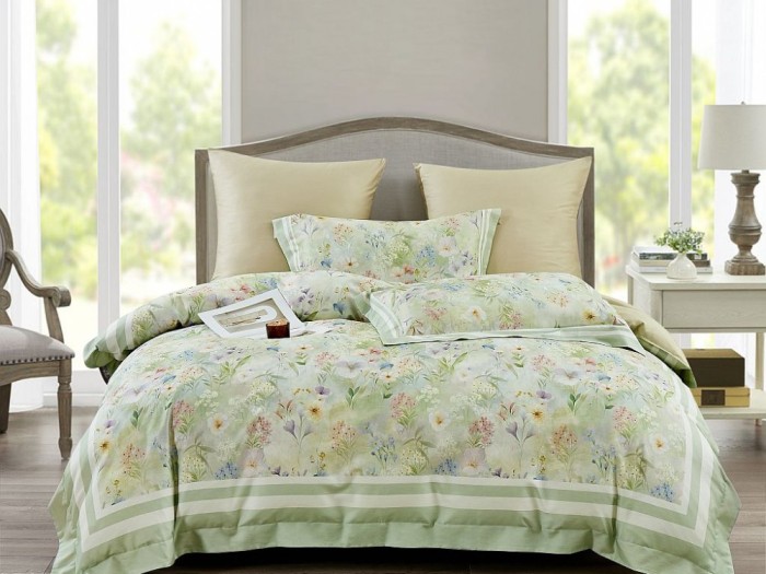 Постельное белье Asabella Евро, фланель-тенсел 2360-6