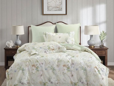 Комплект постельного белья Семейный, сатин с лазерной печатью 2337-7