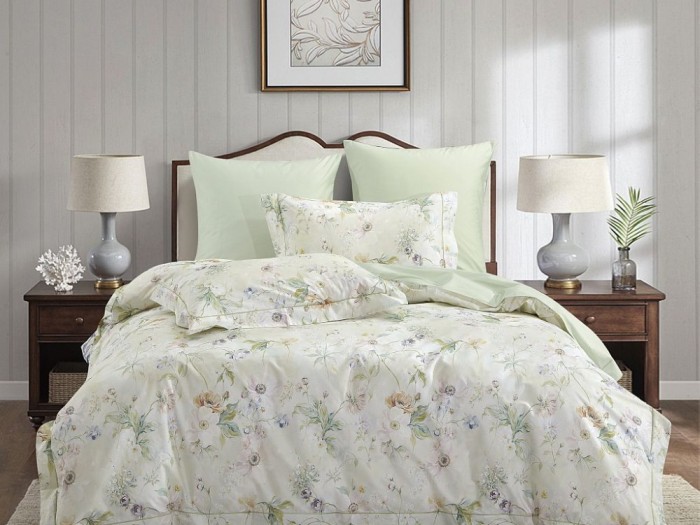 Комплект постельного белья Семейный, сатин с лазерной печатью 2337-7