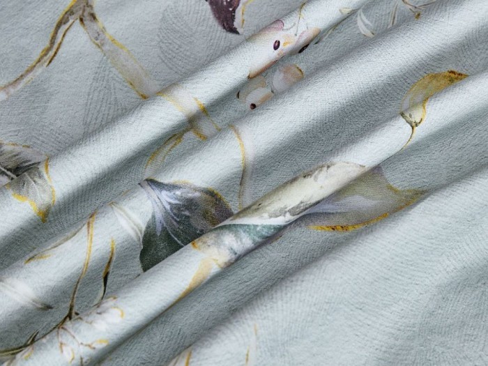 Комплект постельного белья Евро, фланель из египетского хлопка 2301-6