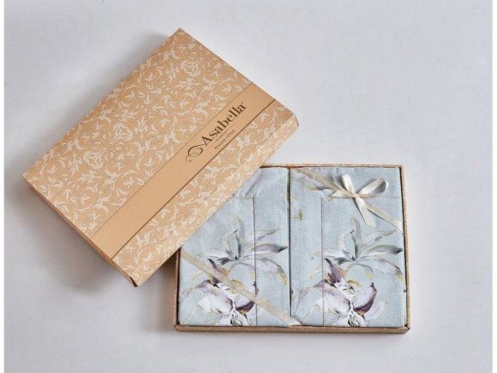 Комплект постельного белья Евро, фланель из египетского хлопка 2301-6