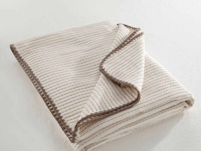 Плед Asabella хлопковый муслин, наполнитель искусственный шелк 180х220 см, 2402-OML