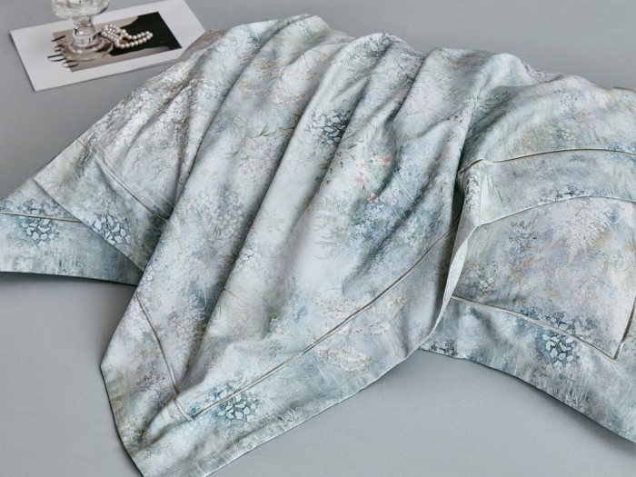 Комплект постельного белья Евро, фланель из египетского хлопка 2302-6