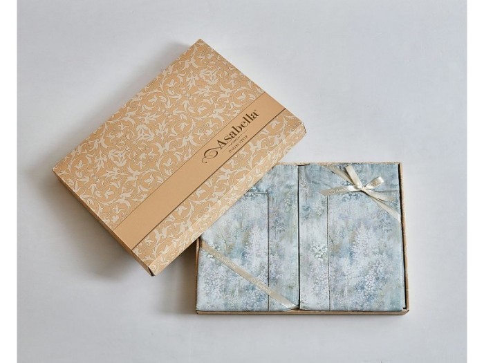 Комплект постельного белья Евро, фланель из египетского хлопка 2302-6