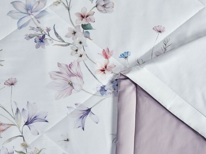 Комплект с летним одеялом семейный из египетского хлопка Premium, Евро 200х220 см, 2179-OMP