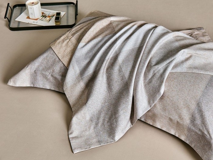 Комплект постельного белья 1,5-спальный, фланель из египетского хлопка 2303-4S