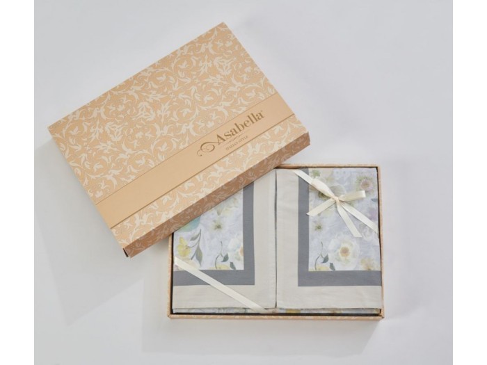 Постельное белье Asabella Евро, фланель-тенсел 2186-6