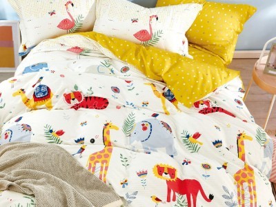 Постельное белье Asabella 1558-4XS полуторное печатный сатин