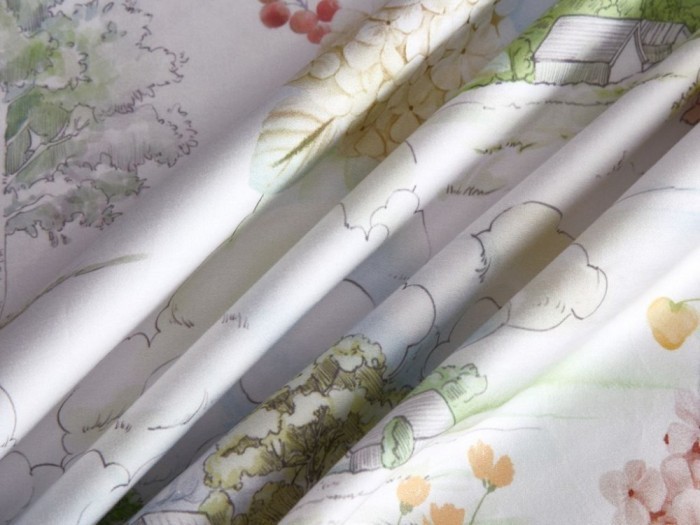 Постельное белье Asabella семейный, египетский хлопок Premium 2232-7