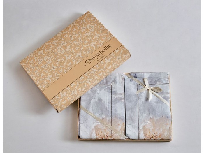 Комплект постельного белья Евро, фланель из египетского хлопка 2304-6