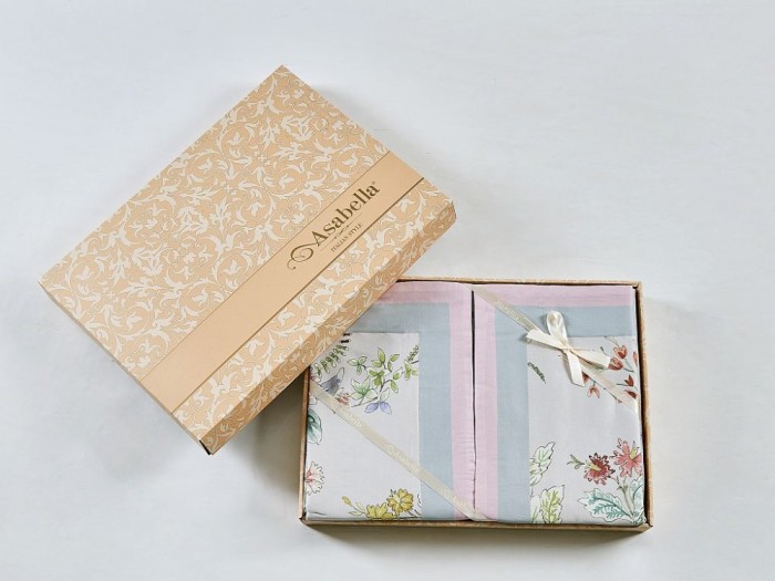 Постельное белье Asabella Семейный, фланель-тенсел 2361-7 