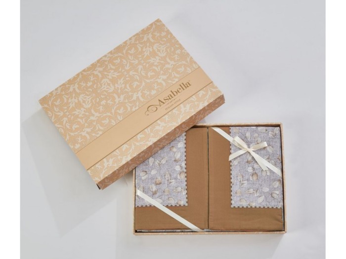 Постельное белье Asabella Евро, фланель-тенсел 2187-6