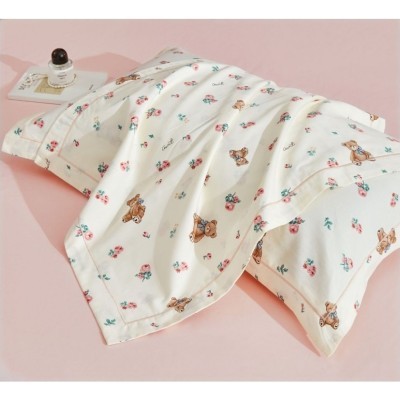 Комплект постельного белья 1,5-спальный, печатный сатин 2177-4XS