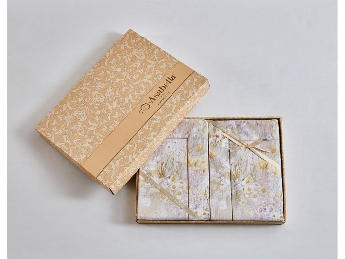 Комплект постельного белья Евро, фланель из египетского хлопка 2305-6