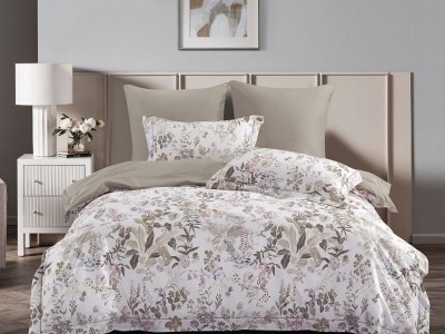 Комплект постельного белья Евро, сатин с лазерной печатью 2341-6