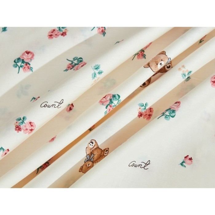 Комплект постельного белья 1,5-спальный, печатный сатин 2177-4S