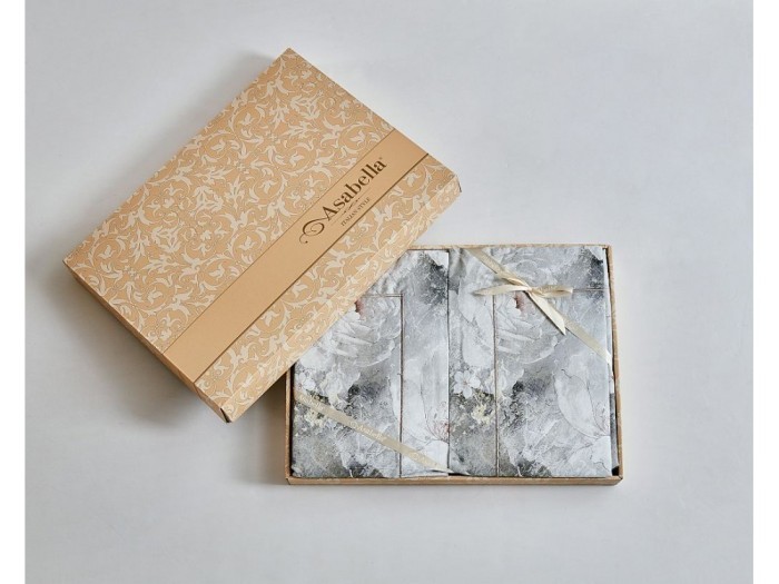 Комплект постельного белья Евро, фланель из египетского хлопка 2306-6