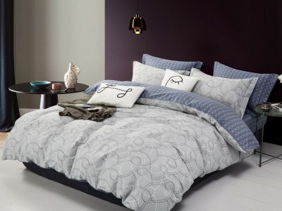 Постельное белье Asabella 1,5-спальный, печатный сатин 1995-4S